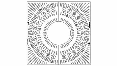 48" Square Tree Grate Set