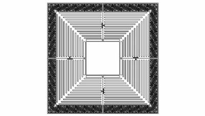 60" Square Metropolis Tree Grate