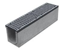 MAXI 150 6" Channel and D Class DI Grate 1M - Neutral