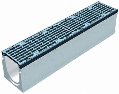 MAXI 150 6" Channel and D Class DI Grate 1M - Sloped