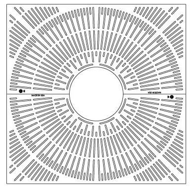 60" Square Lines Tree Grate