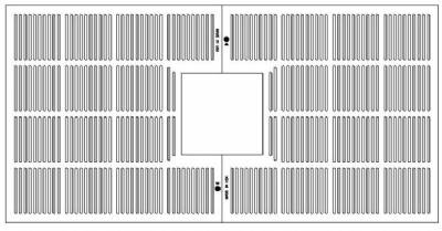 48" X 96" Rectangle Tree Grate Set