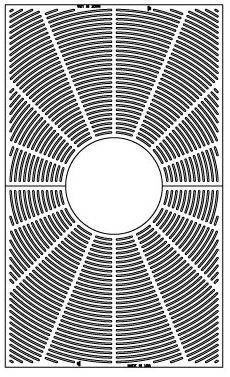 36" X 60" Lines Rectangle Tree Grate Set