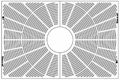 48" X 72" Lines Rectangle Tree Grate Set