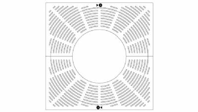 36" Square Plaza Tree Grate Set