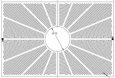 48" X 72" Plaza Rectangle Tree Grate Set