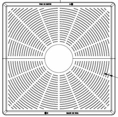 64" Square Retrofit Plaza Tree Grate