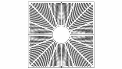 60" Square Plaza Tree Grate Set