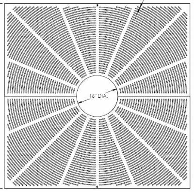 72" Square Plaza Tree Grate