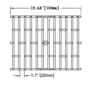 12.502E.FB  ABT Trenchformer Grate 13.78" x 19.68" x 1 1/2"