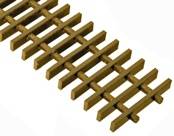 2721 ABT Vinyl Fiberglass Grate, 1/2 Meter (Bars at 1" O.C.)