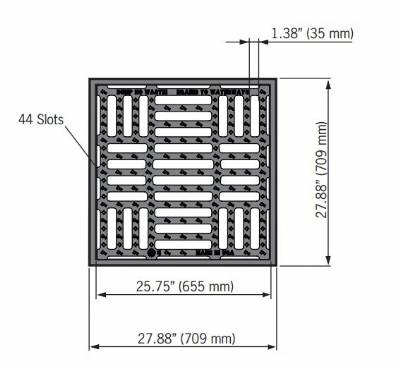 ACO 2x2 Grate and Frame