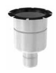 ACO Stainless Drain Adjustable - Mechanical Clamping Flange, 4" Sch 10 Vertical Outlet