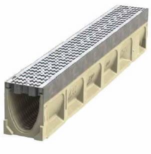 ACO KS100 Stainless Edge Polymer Channel 1M