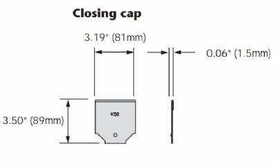ACO KS50 Miniklassik Closing End Cap