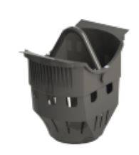 ACO Series 600 Plastic Trash Bucket - Short