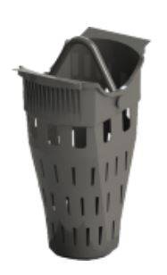 ACO Series 600 Plastic Trash Bucket - Deep