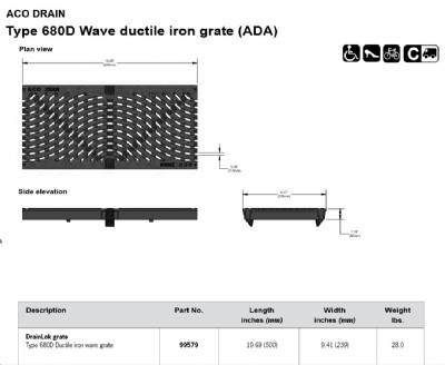 Type 680D C Ductile Iron Wave .5M