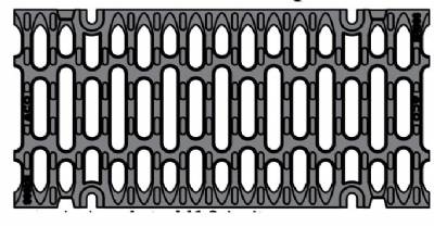 ACO S200K Ductile Iron Slotted 4 bolt Grate