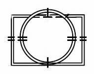 3" x 5" Round to Rectangular Straight Adapter