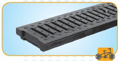 Class A - Gray Plastic Slotted Grate 24"