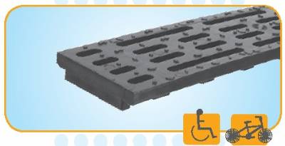 Class A - Gray Plastic ADA Grate 24"