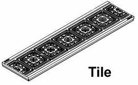 DS-603 Tile Decorative Ductile Iron Grate Raw Iron