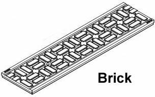 DS-604 Brick Decorative Ductile Iron Grate Raw Iron