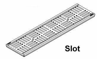 DS-609 Slot Decorative Ductile Iron Grate Raw Iron