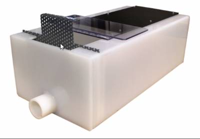 Polypropylene Drain Trough 12"H x 18"W x 4'L