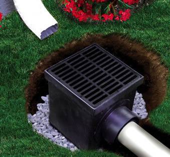 1200BLKIT Catch Basin Complete W/Black Grate