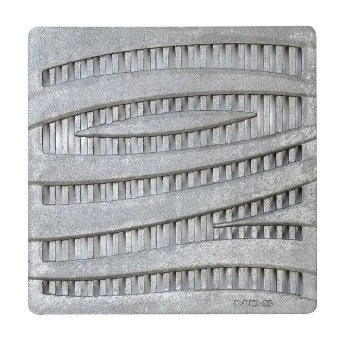 1224I Square Grate Wave Cast Iron 12" x 12"