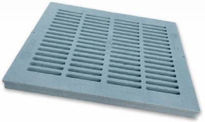 1810 Square Grate Gray 18" X 18"