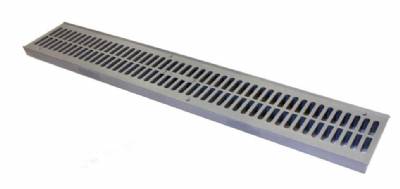 NDS 241 Spee-D 4" Channel Deck Drain Gray Grate 2 Ft 