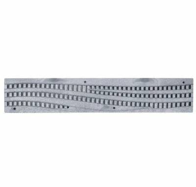 253GY Spee-D Decorative Wave Grate Gray