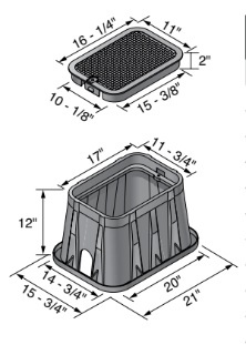 NDS-313BC 14" x 19" Box, Overlapping Cover - ICV