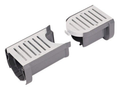 Spee-D Contour Start/End Section with Gray Grate