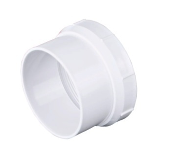 NDS PVC S&D Female Fitting Cleanout Adapter, 4 in. Spt X FPT Case 20 Pcs