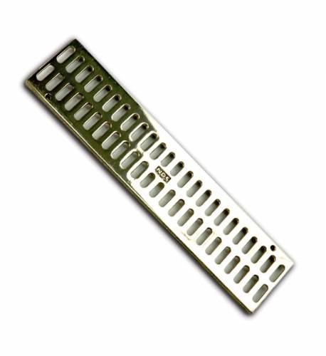 NDS 553PB Mini Channel Polished Brass Grate 1 Ft.