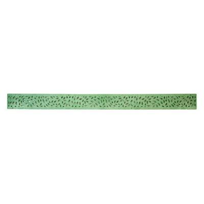 554 Mini Channel Decorative Botanical Grate Green