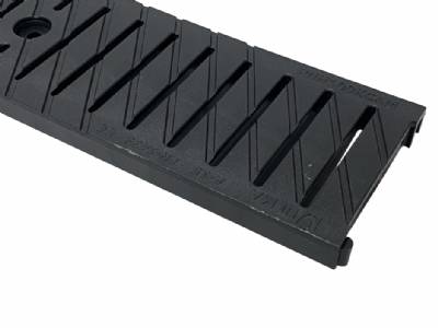 U100K A Class Composite Slotted Grate - Black 1/2M