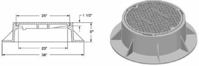 Neenah R-1760 Manhole Frame w/ solid lid