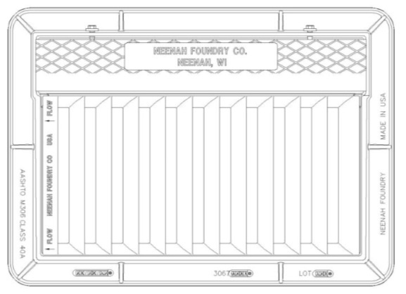 Neenah R-3067-V Grate Only