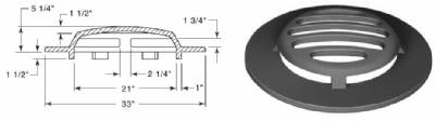 Neenah R-4342 Light Duty Stool Ditch Grate