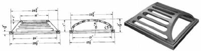 Neenah R-4343 Light Duty Ditch Grate