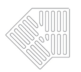 20" Wide Unbolted Neenah R-4990-FX 45 Degree Type A Grate