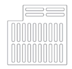 26" Wide Airport Neenah R-4990-HA Series Trench Grate and Frame 90 Ell