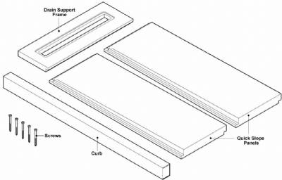 SPLAN48 Shower Pan Assembly Kit