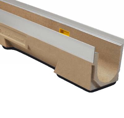 U100K Galv Edge Polymer Concrete Channel 1M