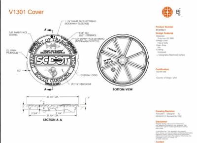 23 1/4" Manhole  Cover only